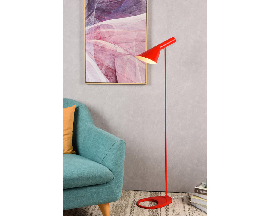 Elegant Juniper 1 Light Floor Lamp - Red (LD2365RED)