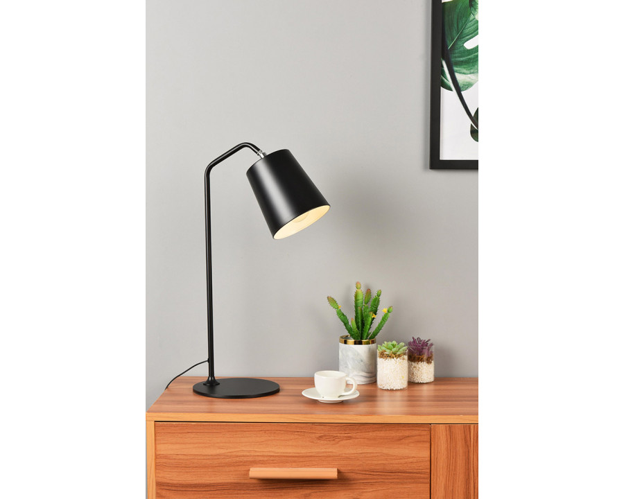 Elegant Leroy 1 Light Table Lamp - Black (LD2366BK)