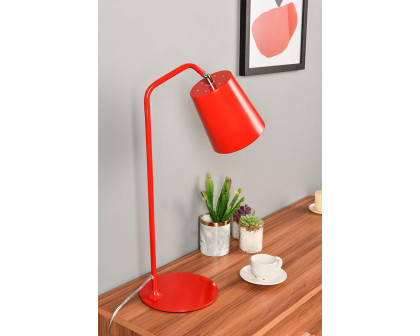 Elegant Leroy 1 Light Table Lamp - Red (LD2366RED)