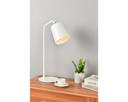 Elegant Leroy 1 Light Table Lamp - White (LD2366WH)