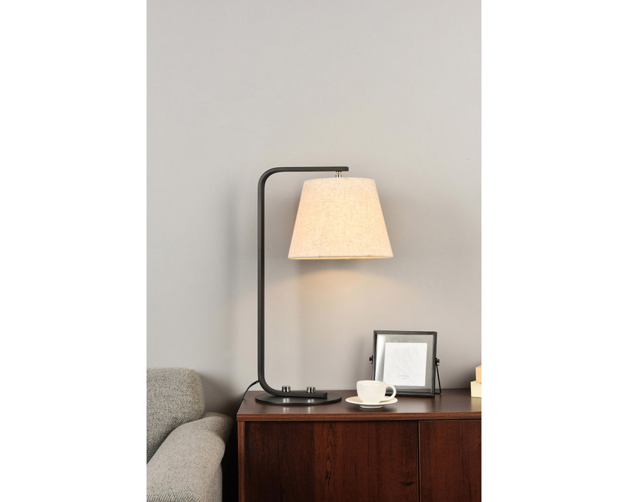 Elegant Tomlinson 1 Light Table Lamp - Black (LD2367BK)