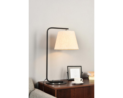 Elegant Tomlinson 1 Light Table Lamp - Black (LD2367BK)