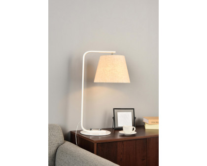 Elegant Tomlinson 1 Light Table Lamp - White (LD2367WH)