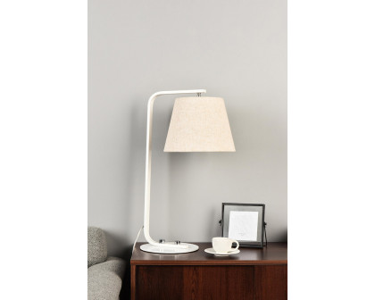 Elegant Tomlinson 1 Light Table Lamp - White (LD2367WH)