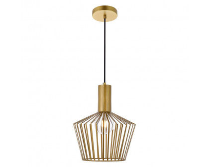 Elegant Pendant Light - Burnished Nickel (LD2414BR)