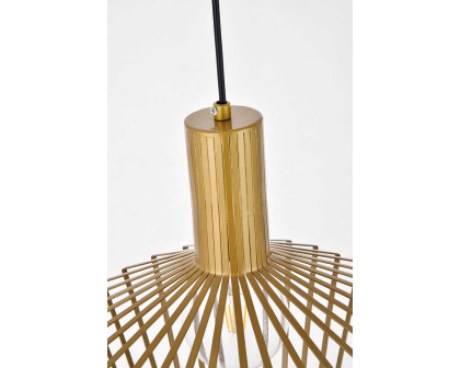 Elegant Pendant Light - Burnished Nickel (LD2414BR)