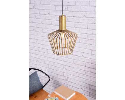 Elegant Pendant Light - Burnished Nickel (LD2414BR)