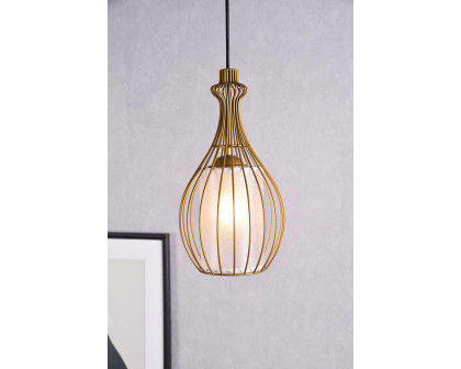 Elegant Pendant Light - Burnished Nickel (LD2419BR)