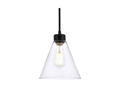 Elegant Mera 1 Light Pendant - Black (LD2501BK)