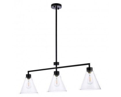 Elegant Mera 3 Lights Pendant - Black (LD2502BK)