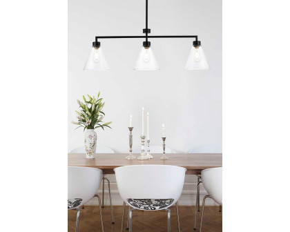 Elegant Mera 3 Lights Pendant - Black (LD2502BK)