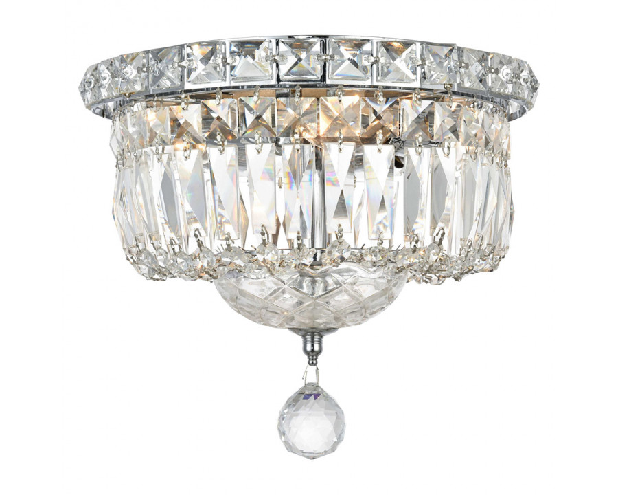 Elegant Wiley 4-Light Flush Mount - Chrome (LD2528F10C)