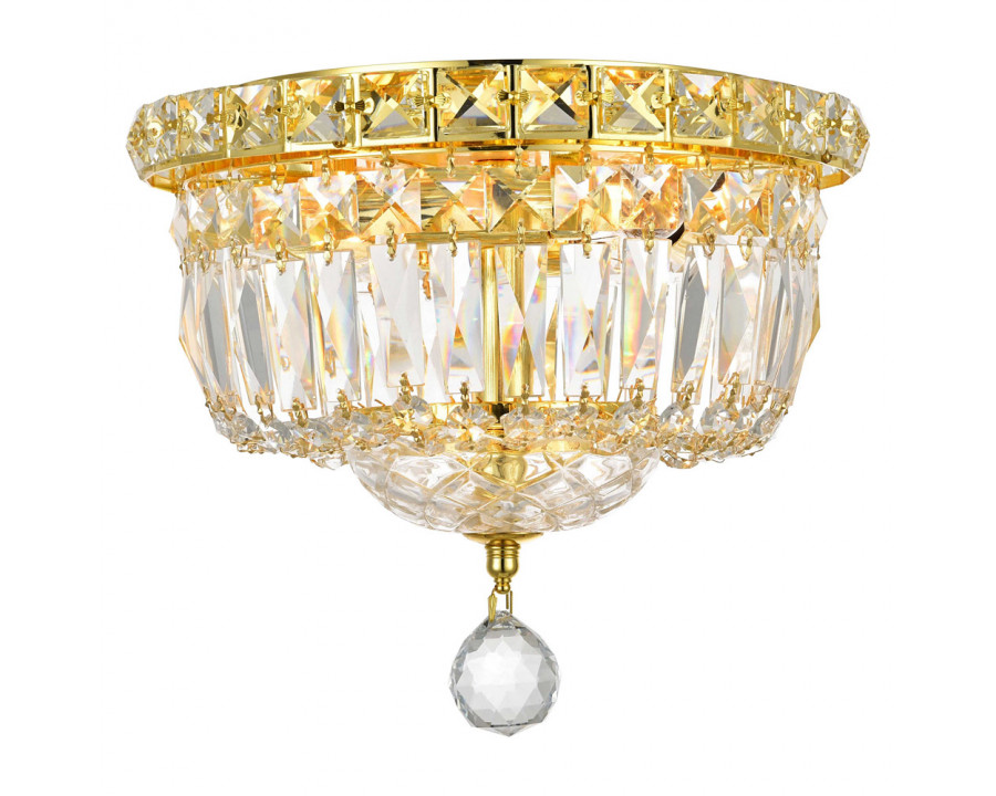 Elegant Wiley 4-Light Flush Mount - Gold (LD2528F10G)