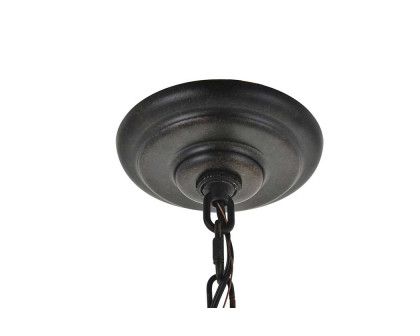 Elegant Octavia 3-Light Pendant - Brass/Dark Brown, L 14" (LD4006D14BRD)