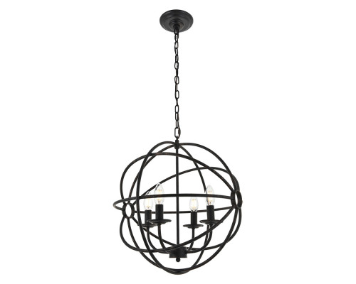 Elegant Octavia 3-Light Pendant - Dark Brown, L 18" (LD4006D18DB)