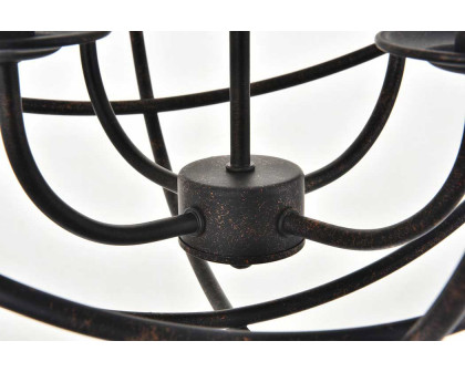 Elegant Octavia 3-Light Pendant - Dark Brown, L 18" (LD4006D18DB)