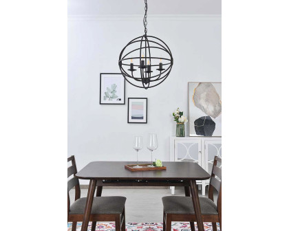 Elegant Octavia 3-Light Pendant - Dark Brown, L 18" (LD4006D18DB)