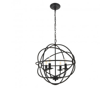 Elegant Octavia 3-Light Pendant - Dark Brown, L 18" (LD4006D18DB)