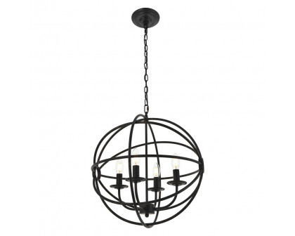 Elegant Octavia 3-Light Pendant - Dark Brown, L 18" (LD4006D18DB)