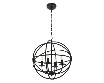 Elegant Octavia 3-Light Pendant - Dark Brown, L 18" (LD4006D18DB)