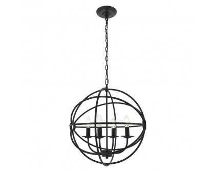 Elegant Octavia 3-Light Pendant - Dark Brown, L 18" (LD4006D18DB)