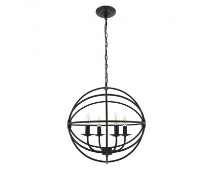 Elegant Octavia 3-Light Pendant - Dark Brown, L 18" (LD4006D18DB)