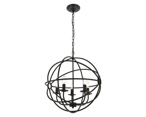 Elegant Octavia 3-Light Pendant - Dark Brown, L 20" (LD4006D20DB)