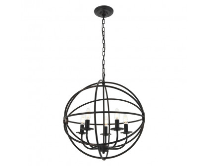 Elegant Octavia 3-Light Pendant - Dark Brown, L 20" (LD4006D20DB)