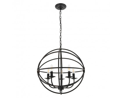 Elegant Octavia 3-Light Pendant - Dark Brown, L 20" (LD4006D20DB)