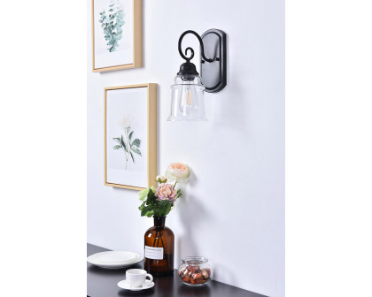 Elegant - Spire 1 Light Wall Sconce (LD4007W5BK)