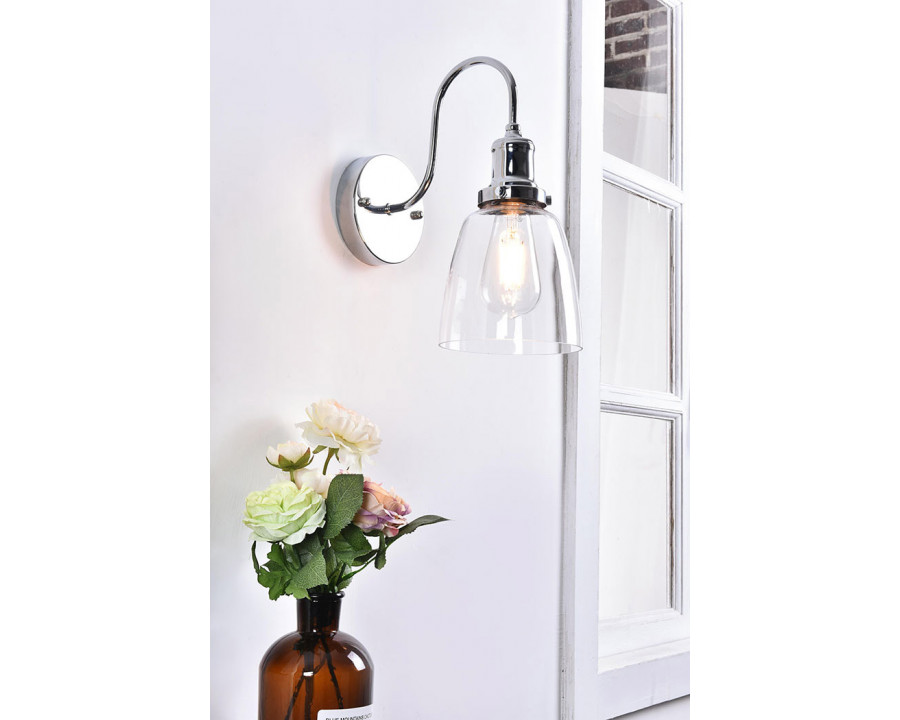 Elegant Felicity 1 Light Wall Sconce - Chrome (LD4013W6C)