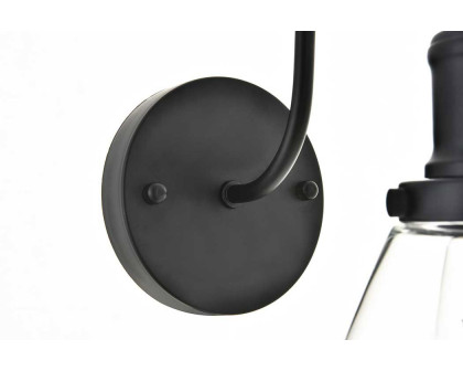 Elegant Histoire 1 Light Wall Sconce - Black (LD4017W7BK)