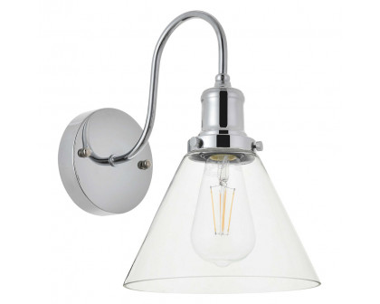 Elegant Histoire 1 Light Wall Sconce - Chrome (LD4017W7C)