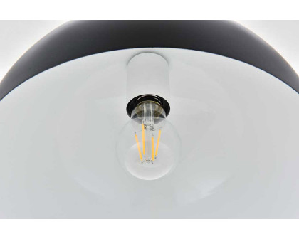 Elegant Forte 1 Light Pendant - Black, L 11.8" (LD4022D12BK)