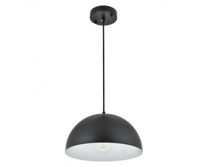 Elegant Forte 1 Light Pendant - Black, L 11.8" (LD4022D12BK)