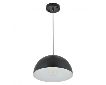 Elegant Forte 1 Light Pendant - Black, L 11.8" (LD4022D12BK)