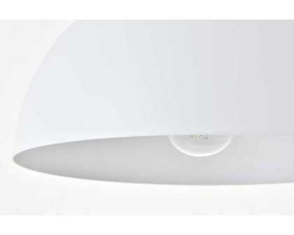 Elegant Forte 1 Light Pendant - White, L 11.8" (LD4022D12WH)