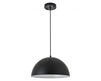 Elegant Forte 1 Light Pendant - Black, L 13.8" (LD4023D14BK)