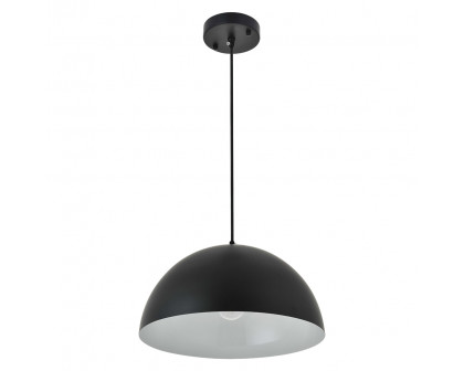 Elegant Forte 1 Light Pendant - Black, L 13.8" (LD4023D14BK)