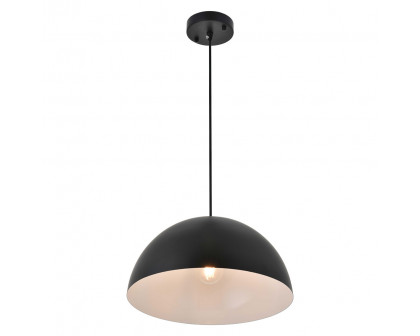 Elegant Forte 1 Light Pendant - Black, L 13.8" (LD4023D14BK)