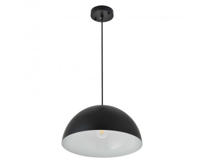 Elegant Forte 1 Light Pendant - Black, L 13.8" (LD4023D14BK)