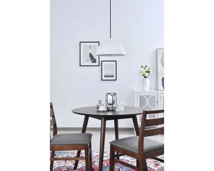 Elegant Forte 1 Light Pendant - White, L 13.8" (LD4023D14WH)