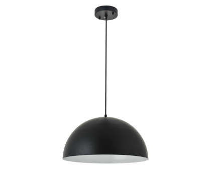 Elegant Forte 1 Light Pendant - Black, L 15.7" (LD4025D16BK)