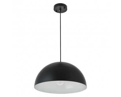 Elegant Forte 1 Light Pendant - Black, L 15.7" (LD4025D16BK)