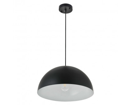 Elegant Forte 1 Light Pendant - Black, L 15.7" (LD4025D16BK)