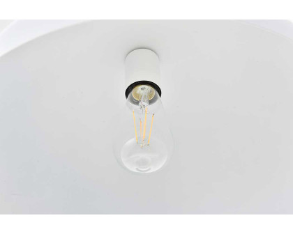 Elegant Forte 1 Light Pendant - White, L 15.7" (LD4025D16WH)