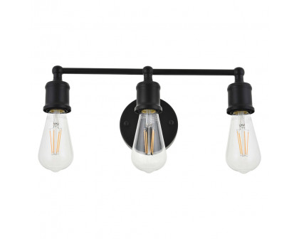 Elegant Serif 5 Lights Wall Sconce - Black, L 15.4" (LD4028W16BK)