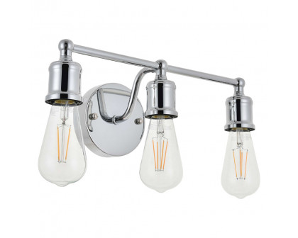 Elegant Serif 5 Lights Wall Sconce - Chrome, L 15.4" (LD4028W16C)