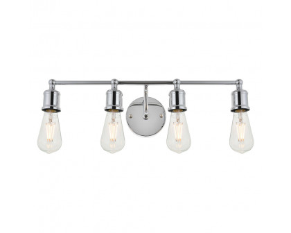 Elegant Serif 5 Lights Wall Sconce - Chrome, L 22.1" (LD4028W22C)