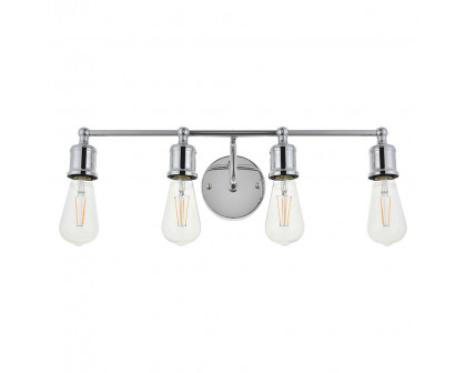 Elegant Serif 5 Lights Wall Sconce - Chrome, L 22.1" (LD4028W22C)